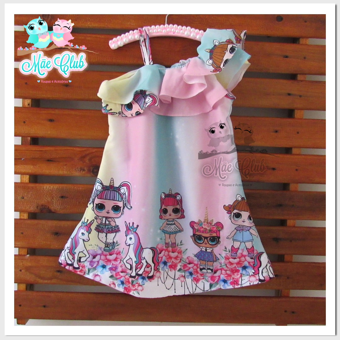 vestido lol infantil